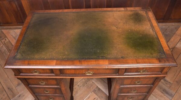 Neat Proportioned Edwardian Walnut Pedestal Desk SAI2337 Antique Furniture 8