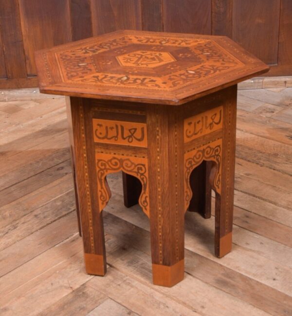 Superb Marquetry Inlaid Islamic Table SAI2064 Antique Furniture 10