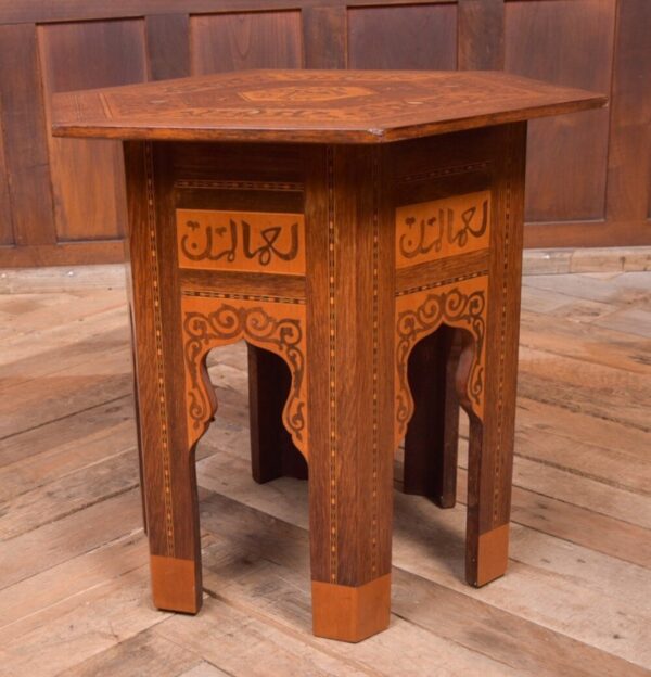 Superb Marquetry Inlaid Islamic Table SAI2064 Antique Furniture 11