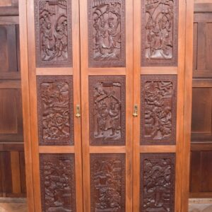Impressive Edwardian Chinese Carved Hall Cupboard SAI2066 Antique Furniture