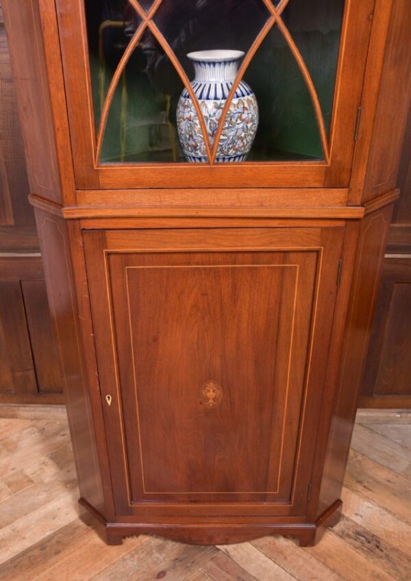 19th Century Inlaid Mahogany Double Corner Cabinet SAI2067 - Image 2