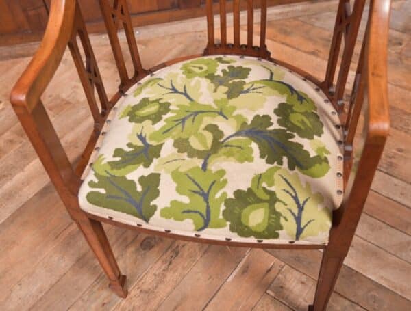 Edwardian Inlaid Mahogany Tub Chair SAI2069 - Image 2
