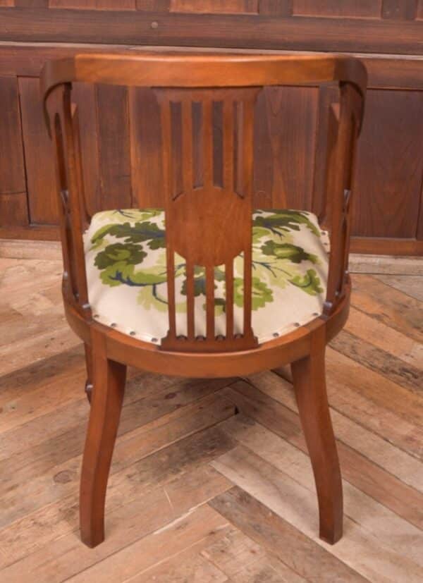 Edwardian Inlaid Mahogany Tub Chair SAI2069 Antique Furniture 8