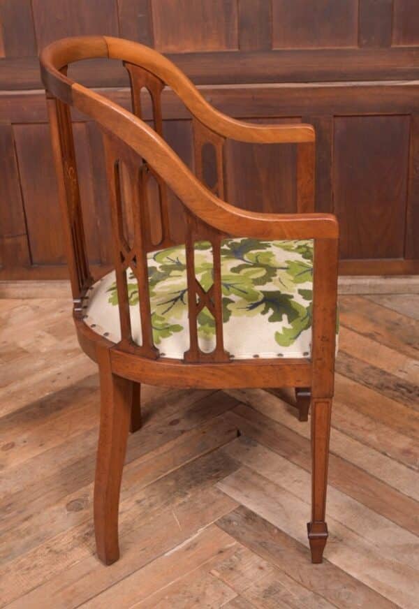 Edwardian Inlaid Mahogany Tub Chair SAI2069 Antique Furniture 9