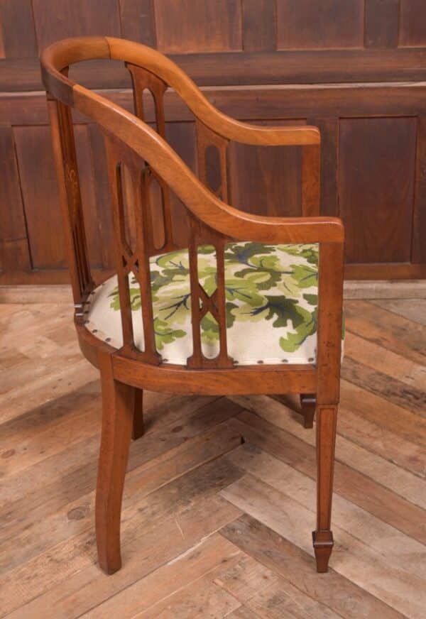 Edwardian Inlaid Mahogany Tub Chair SAI2069 - Image 7