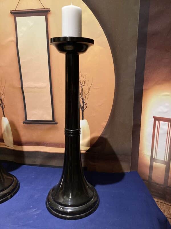 Buddhist temple candle holders. - Image 2