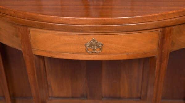Edwardian Mahogany Fold Over Demi Lune Tea Table SAI2070 Antique Furniture 4