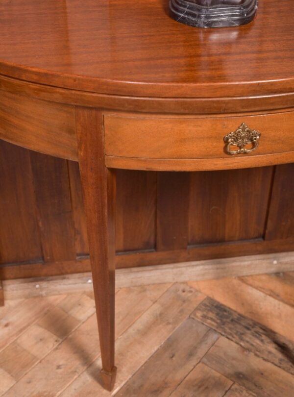 Edwardian Mahogany Fold Over Demi Lune Tea Table SAI2070 Antique Furniture 5