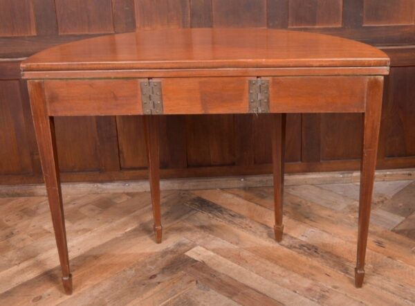 Edwardian Mahogany Fold Over Demi Lune Tea Table SAI2070 Antique Furniture 13
