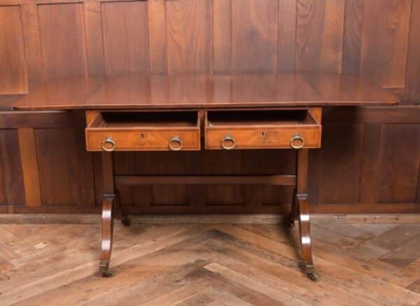 19th Century Inlaid Mahogany Sofa Table SAI2076 - Image 4