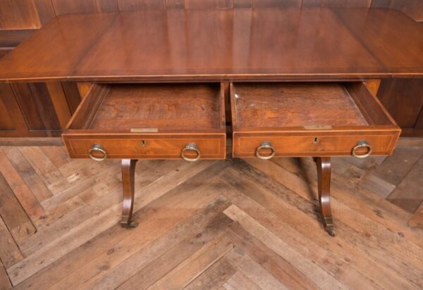 19th Century Inlaid Mahogany Sofa Table SAI2076 - Image 15