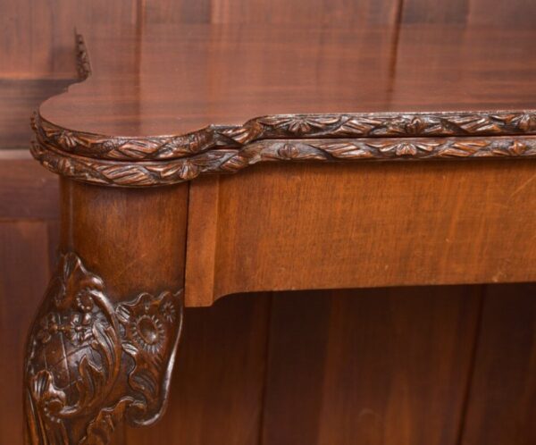 Edwardian Carved Mahogany Fold Over Card Table SAI2078 Antique Furniture 17