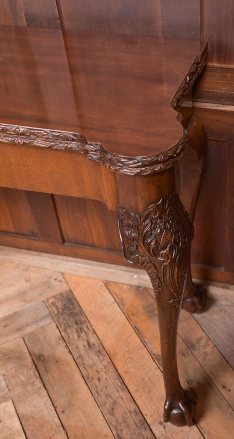 Edwardian Carved Mahogany Fold Over Card Table SAI2078 Antique Furniture 5