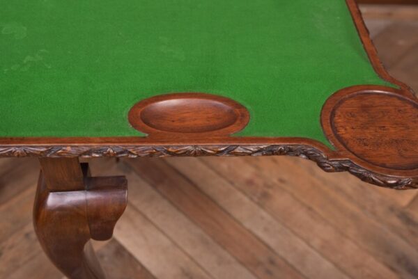 Edwardian Carved Mahogany Fold Over Card Table SAI2078 Antique Furniture 13