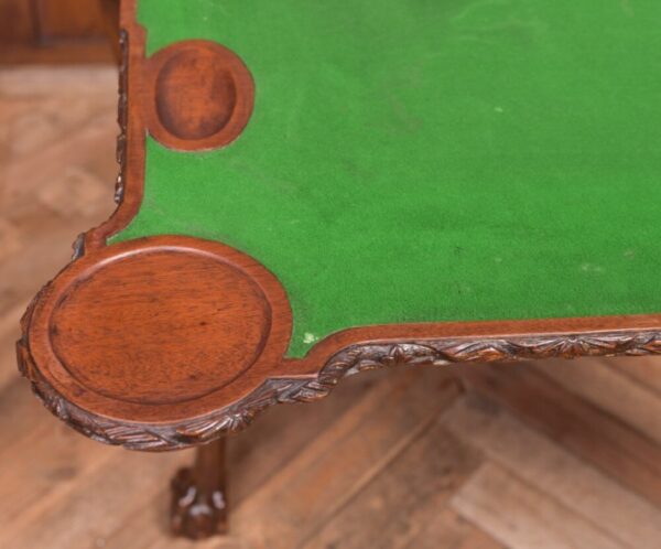 Edwardian Carved Mahogany Fold Over Card Table SAI2078 Antique Furniture 15