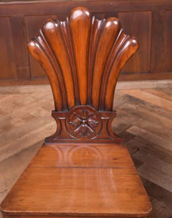 Stunning Pair Of Victorian Mahogany Hall Chairs SAI2089 Antique Furniture 10