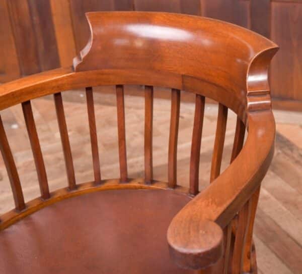 Edwardian Mahogany Revolving Desk ChairPrice SAI2091 - Image 3