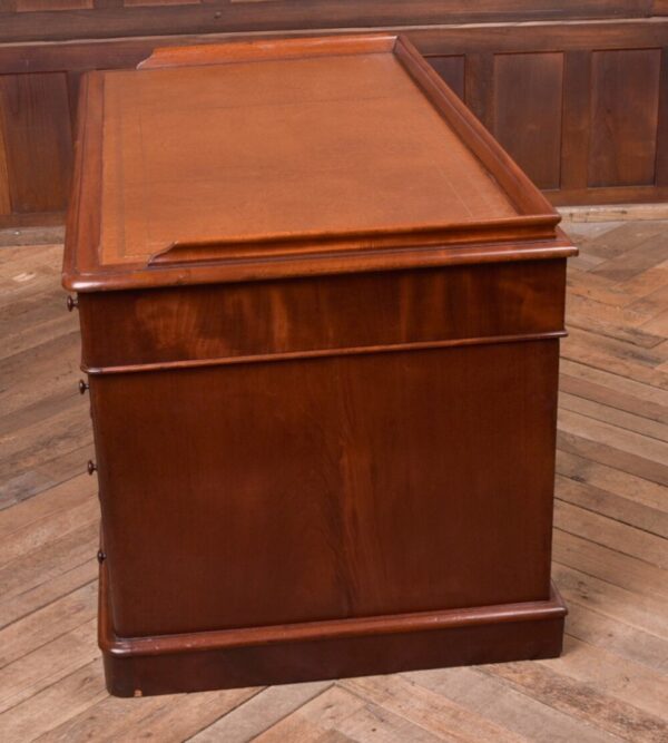Fantastic Victorian Flame Mahogany Pedestal Desk SAI2102 Antique Furniture 13