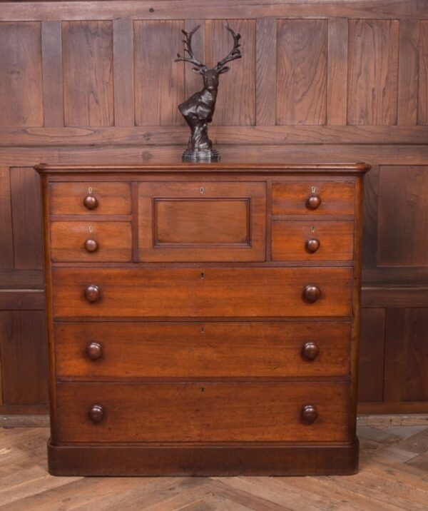 Fabulous Victorian Solid Walnut Chest Of Drawers SAI2114