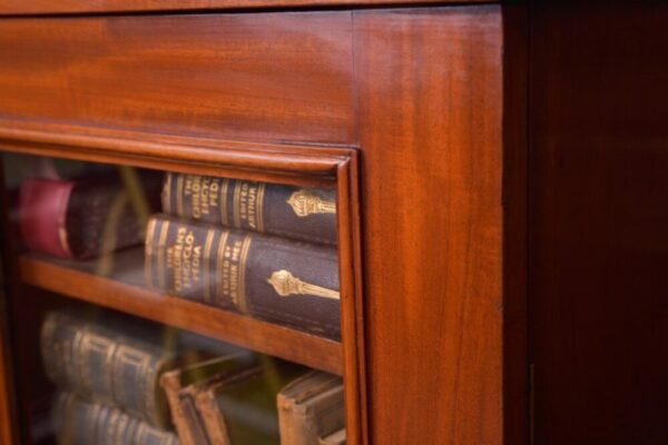 Victorian 2 Door Glazed Bookcase SAI2118 - Image 9