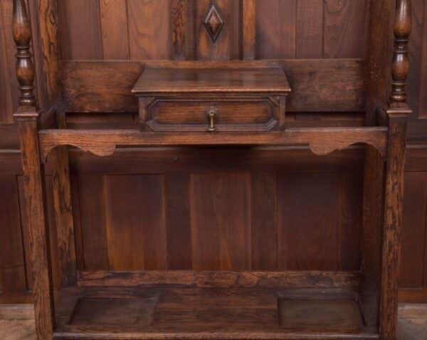 Edwardian Carved Oak Hall Stand SAI2119 Antique Furniture 4