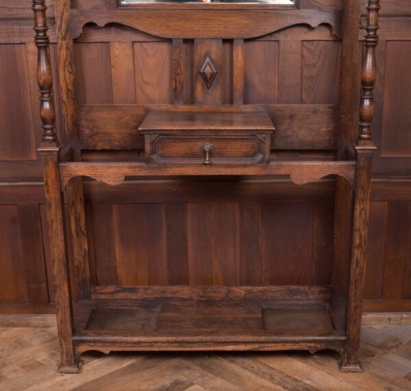 Edwardian Carved Oak Hall Stand SAI2119 Antique Furniture 14