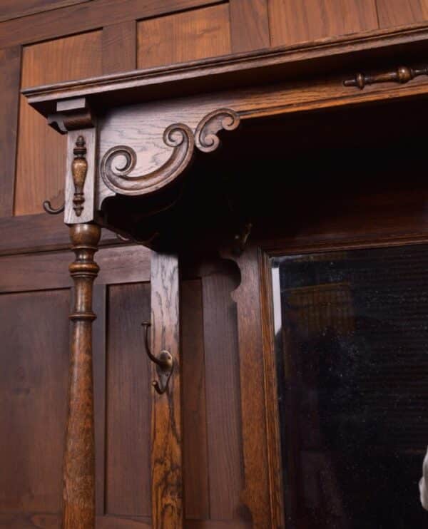 Edwardian Carved Oak Hall Stand SAI2119 Antique Furniture 19