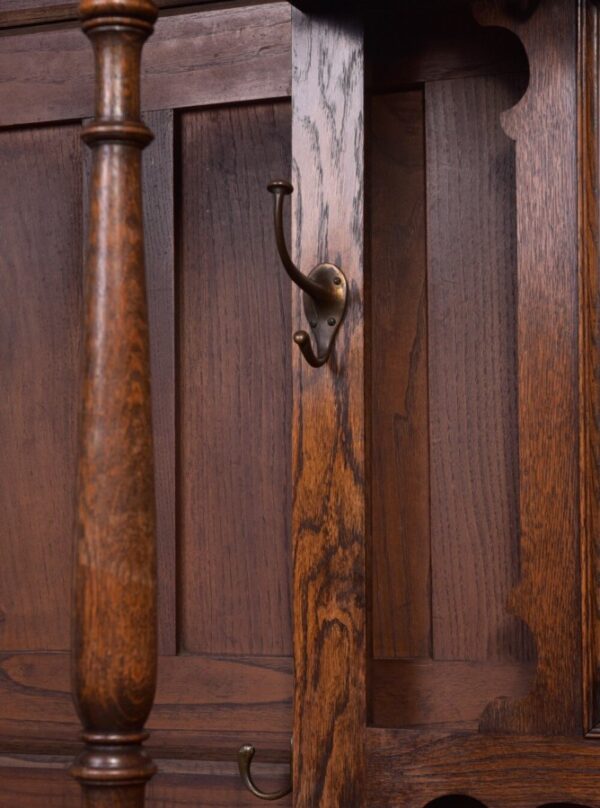 Edwardian Carved Oak Hall Stand SAI2119 Antique Furniture 23