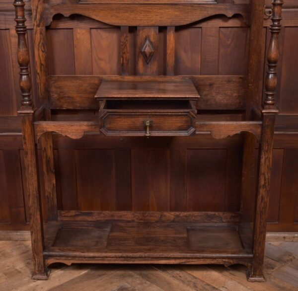 Edwardian Carved Oak Hall Stand SAI2119 Antique Furniture 17