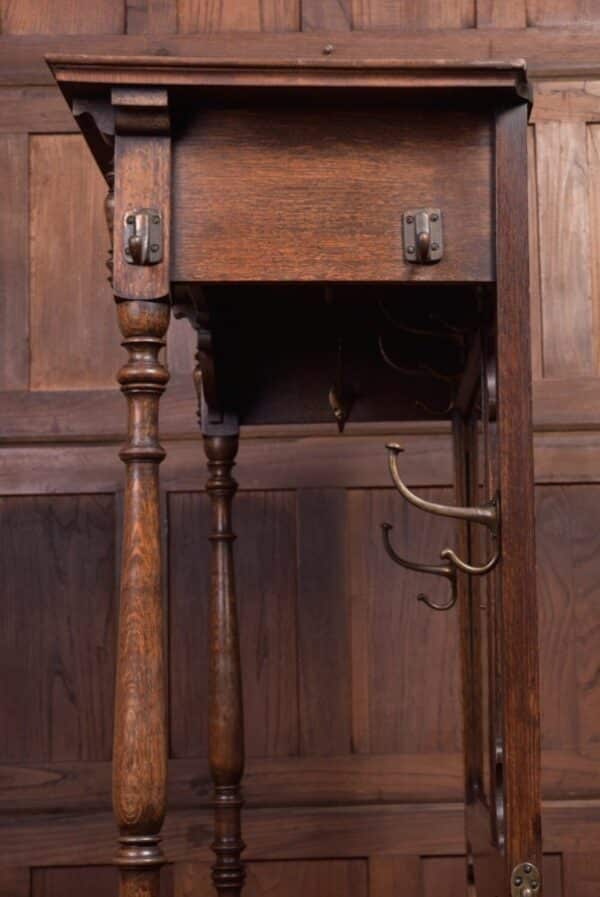 Edwardian Carved Oak Hall Stand SAI2119 - Image 18