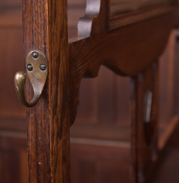 Edwardian Carved Oak Hall Stand SAI2119 Antique Furniture 11