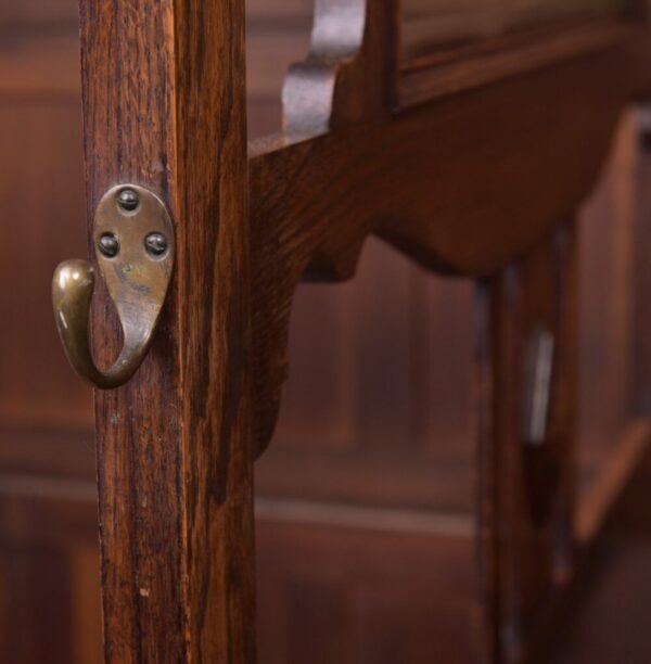 Edwardian Carved Oak Hall Stand SAI2119 - Image 9