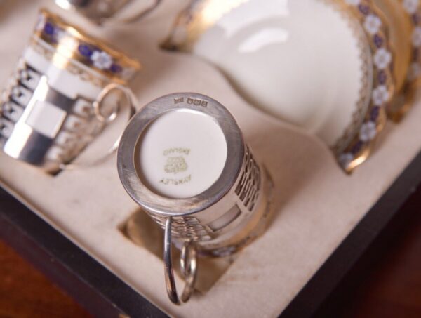 Aynsley China And Silver Coffee Set SAI2123 - Image 2