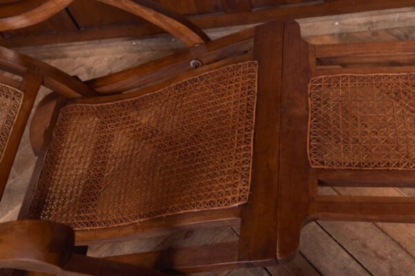 Fantastic Folding Walnut And Cane Steamer Chair SAI2125 Antique Furniture 12