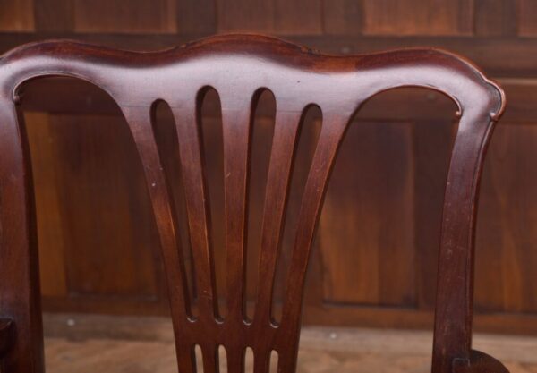 Set Of 8 Edwardian Mahogany Chippendale Style Chairs SAI2126 - Image 4