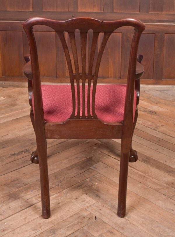 Set Of 8 Edwardian Mahogany Chippendale Style Chairs SAI2126 - Image 8