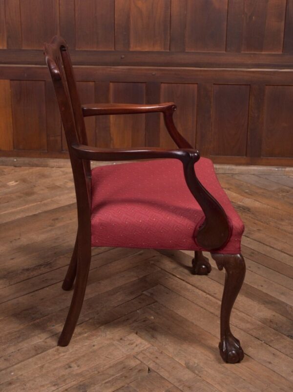 Set Of 8 Edwardian Mahogany Chippendale Style Chairs SAI2126 - Image 9