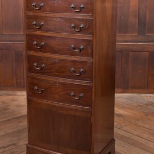 Edwardian Mahogany Bow Fronted Chest Of Drawers SAI2127 Antique Furniture