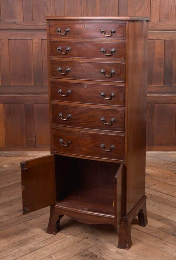 Edwardian Mahogany Bow Fronted Chest Of Drawers SAI2127 Antique Furniture 13