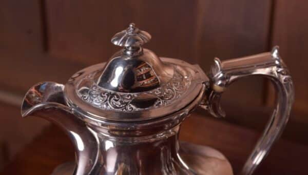 Quality Edwardian Silver Plated 4 Piece Tea Service SAI2129 - Image 10