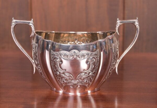 Quality Edwardian Silver Plated 4 Piece Tea Service SAI2129 - Image 7