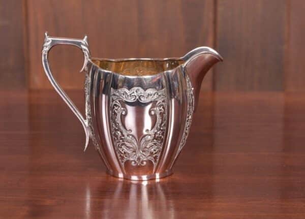 Quality Edwardian Silver Plated 4 Piece Tea Service SAI2129 - Image 5