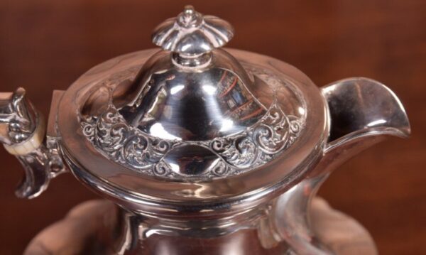Quality Edwardian Silver Plated 4 Piece Tea Service SAI2129 Antique Furniture 6