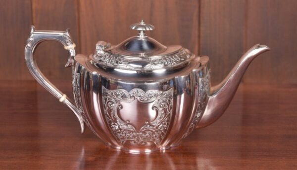 Quality Edwardian Silver Plated 4 Piece Tea Service SAI2129 - Image 2