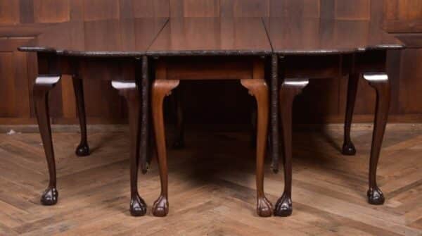 Unusual Extending 3 Part Chippendale Dining Table SAI2132 - Image 4