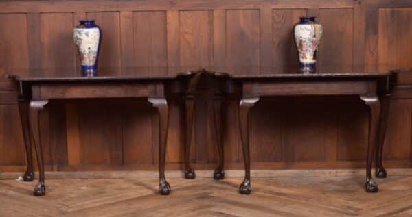 Unusual Extending 3 Part Chippendale Dining Table SAI2132 Antique Furniture 23