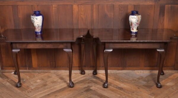 Unusual Extending 3 Part Chippendale Dining Table SAI2132 - Image 20