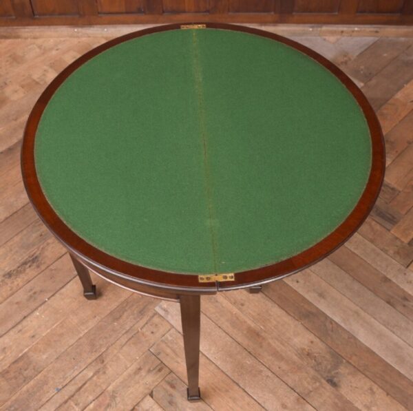 Edwardian Mahogany Fold Over Card Table SAI2141 - Image 10