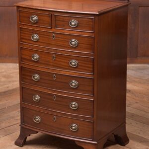 Neat Edwardian Mahogany Bowfront Chest Of Drawers SAI2142 Antique Furniture