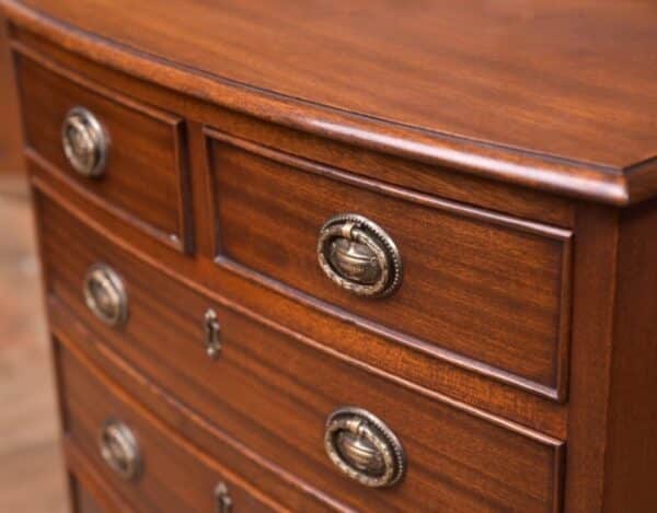 Neat Edwardian Mahogany Bowfront Chest Of Drawers SAI2142 Antique Furniture 14